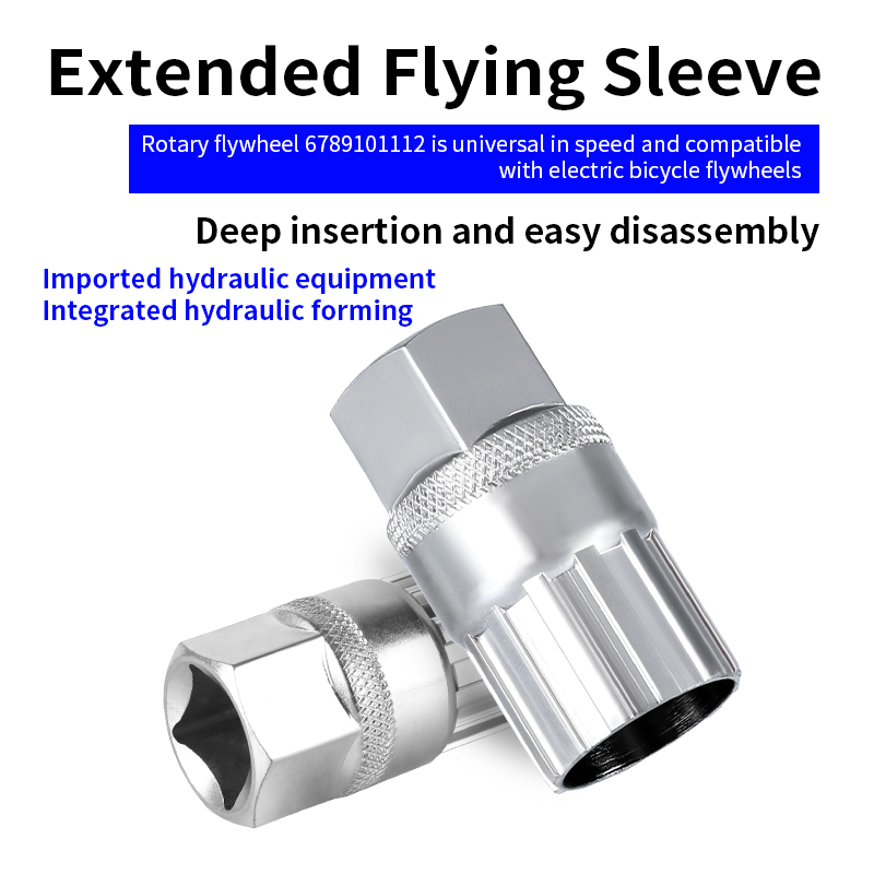 Bicycle Freewheel Sprocket Removal Tool For 6/7/8/9/10/11S MTB Road Bicycle Rear Hub Cog Flywheel Overhaul Extractor Repair Tool