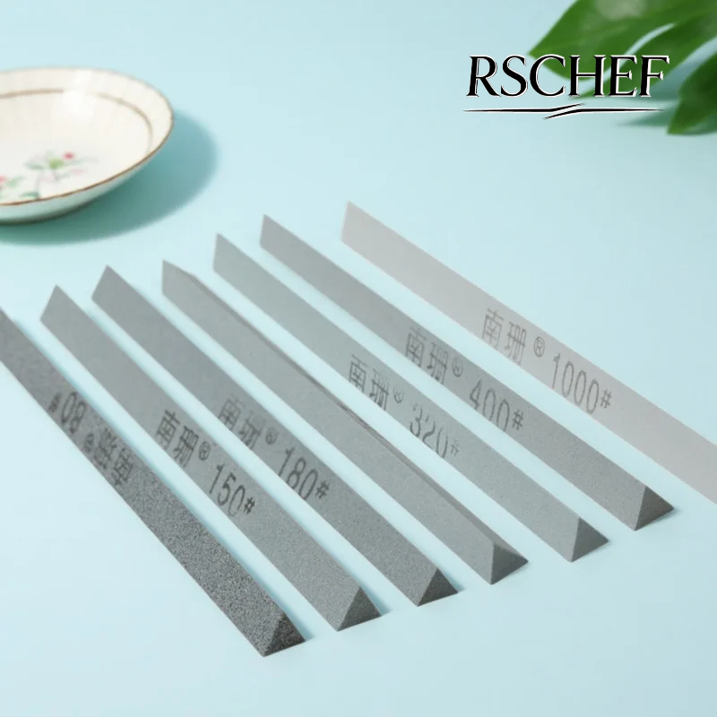 1 PCS 80-300 Grit Green Silicon Carbide Sharpener Oilstone Whetstone Jade Grinding Polishing Angle Gap Add Hardness Sand Bars
