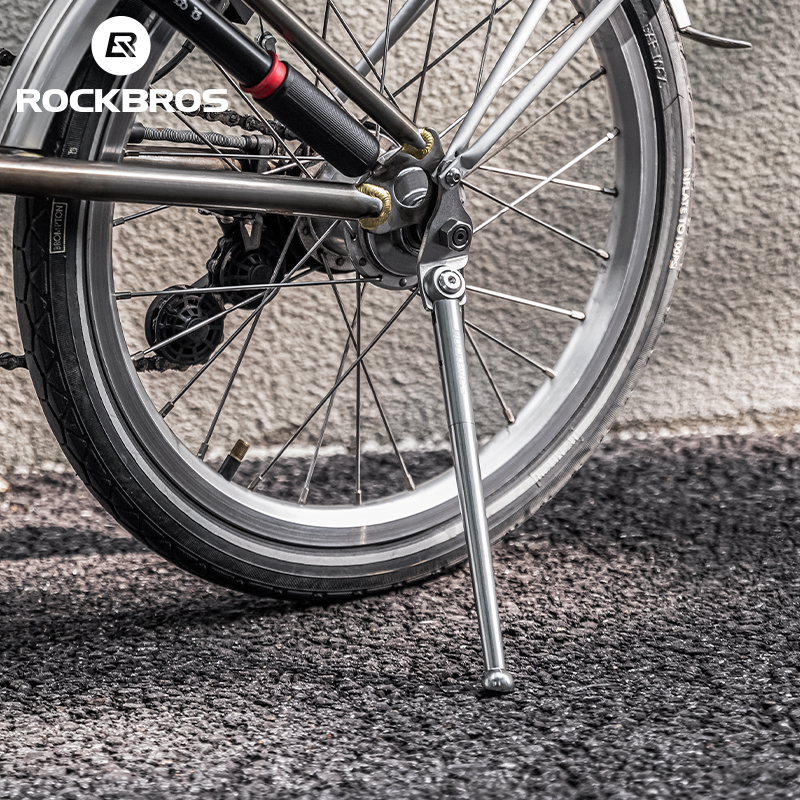 ROCKBROS Folding Bicycle Kickstand Ultralight Foot Support 16inch Folding Bike Kickstand Parking Stand Footrest Bike Accessories
