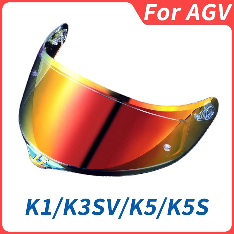 Motorcycle Helmet Lens Visor Full Face Motocross Wind Shield For AGV K3SV K5 - Black