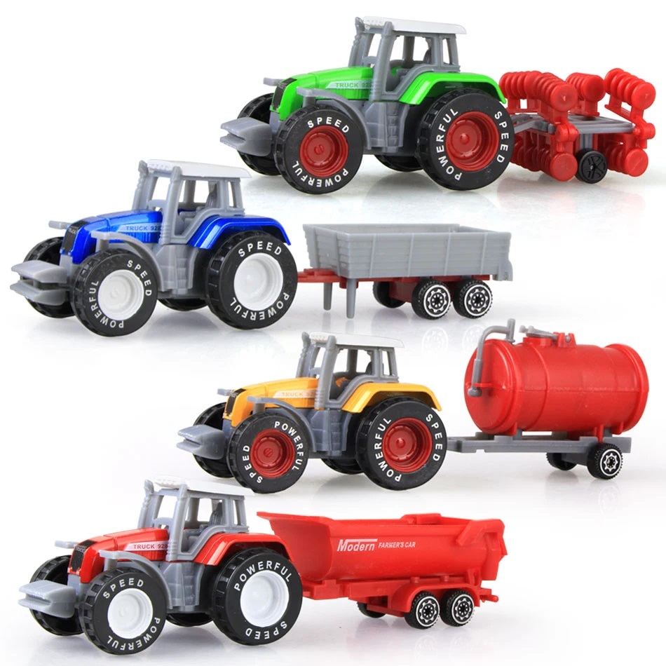 1pcs Diecast Farm Vehicles Tractor Engineering Car Tractor Toys Model Mini Car Model Engineering Car Model for Kids Xmas