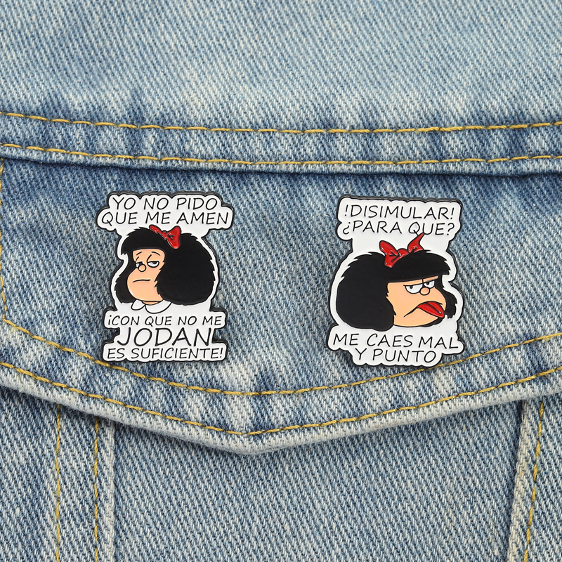 Heart Little Devil Enamel Pins Custom Cute Demon Brooches Lapel Badges Animal Punk Funny Jewelry  for Kids Friends