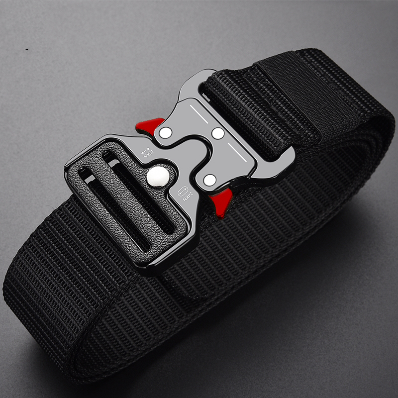 1 Piece Belt for Men; Outdoor Sports and Leisure Quick Release Buckle Belt; Hot Sale