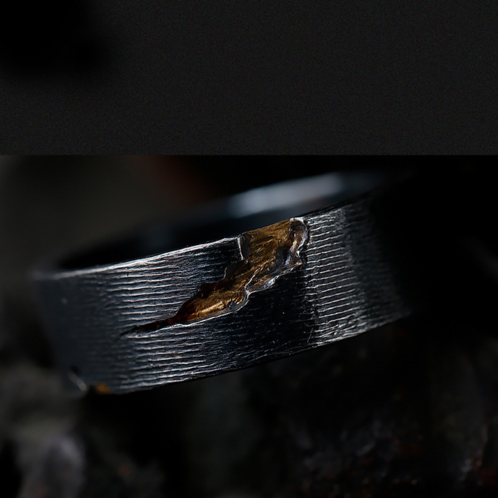 Simple and Elegant Ring for Men, Creative Trend, Retro, Unique Handmade Open Ring, Niche Street Birthday Party Couple Jewelry
