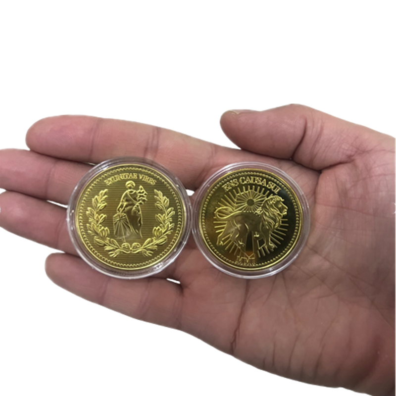 Movie Retro John Wick Continental Hotel Gold Coin Collecting Coins Cosplay Props High Quality Accessories Collection Prop