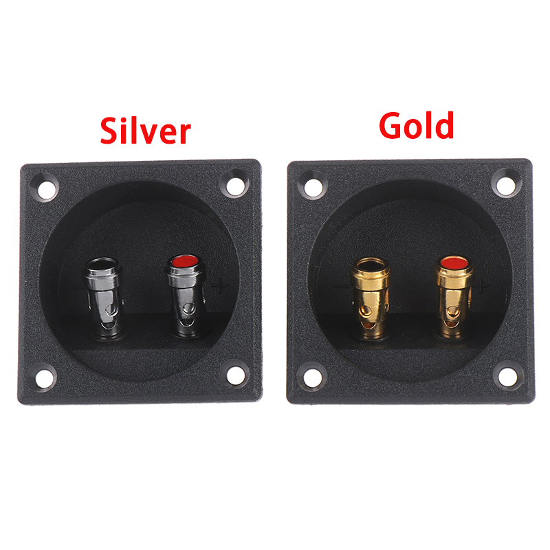 1Pc 50mm Home Hotel Round Cup Subwoofer Plug Car Stereo Speaker B Terminal Connector With 4 Mounting Holes