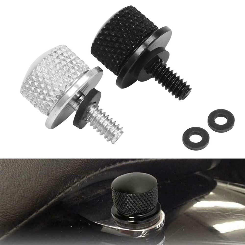 Motorcycle Aluminum Universal Rear Fender Seat Bolt Screw Nut Screw Cap For Harley Touring Sportster XL Dyna Softail 1996-2020