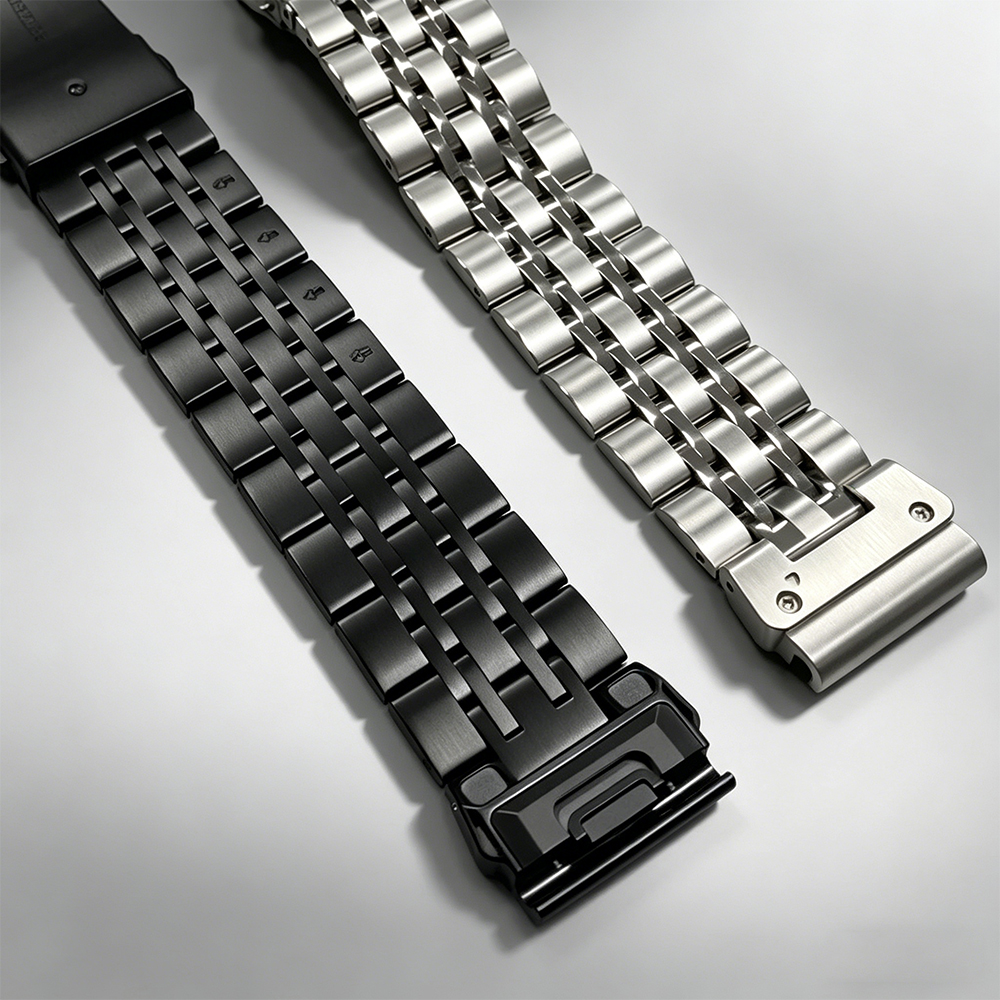 QuickFit 26mm 22mm Stainless Steel WatchBand For Fenix 8 Pro 47mm 51mm/Epix Pro/Tactix 8/QUATIX 8/Instinct 2X Metal Strap