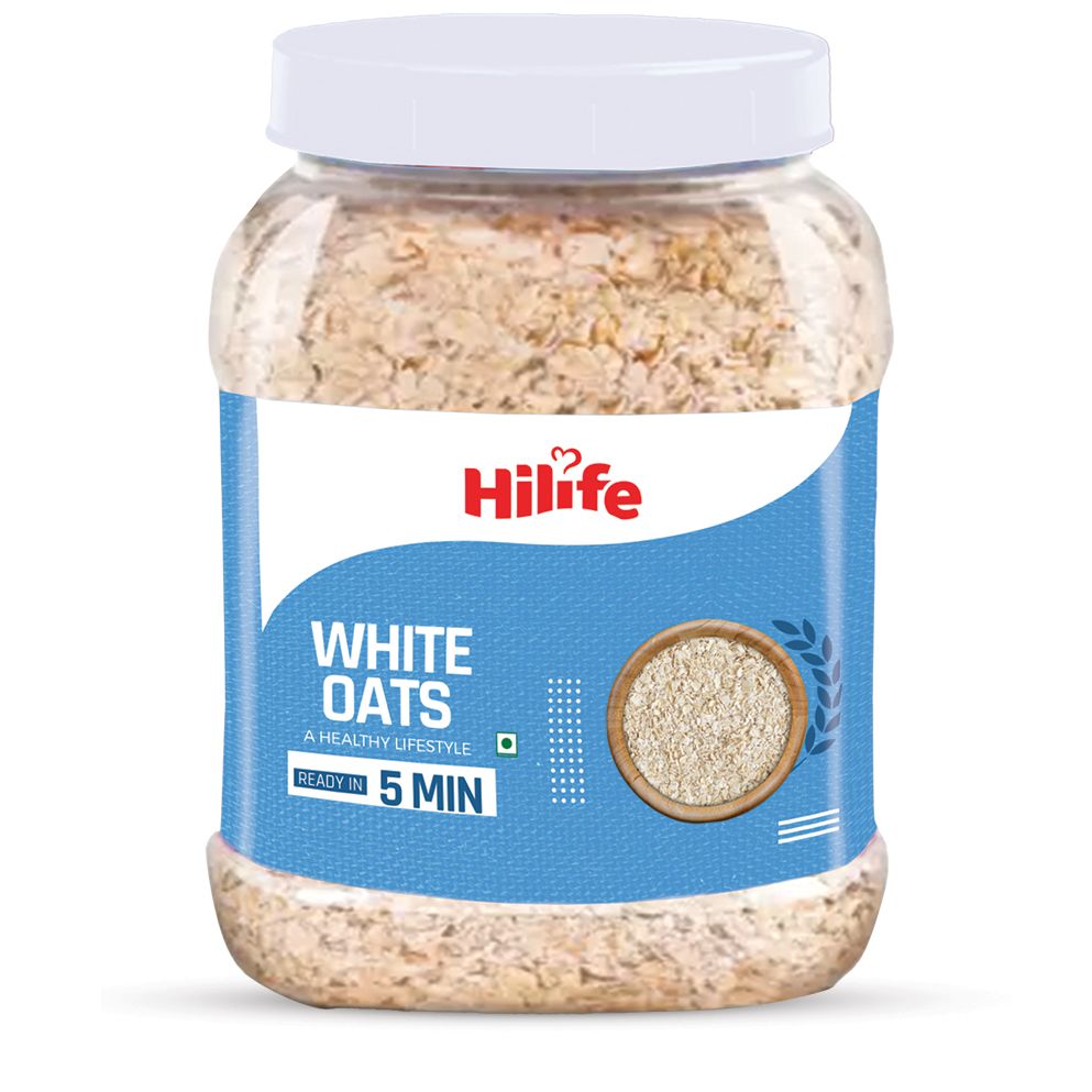Hilife White Oats 425gm JAR
