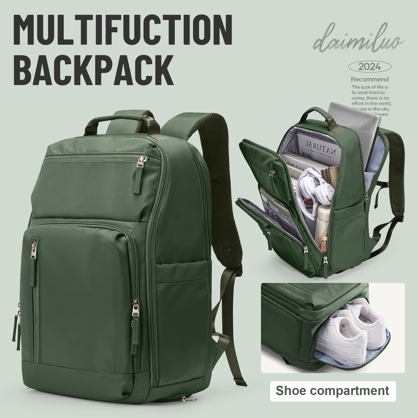 BANGE Travel Backpack Men Business Backpack School Expandable USB Bag Large Capacity 17.3 Laptop Waterproof Fashion Backpack