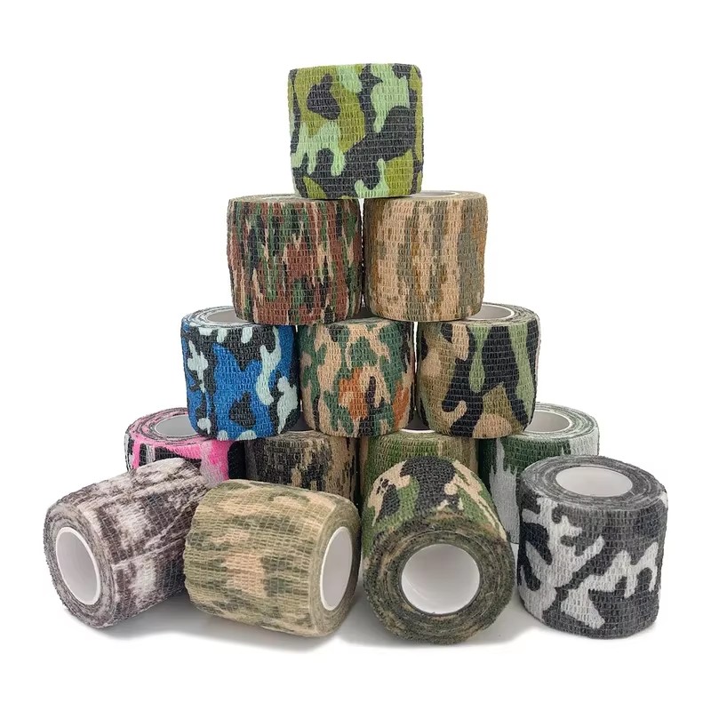 10 pcs Elastic Outdoor Hunting Stealth Tape Waterproof Wrap Durable Self Adhesive Elastic Bandage