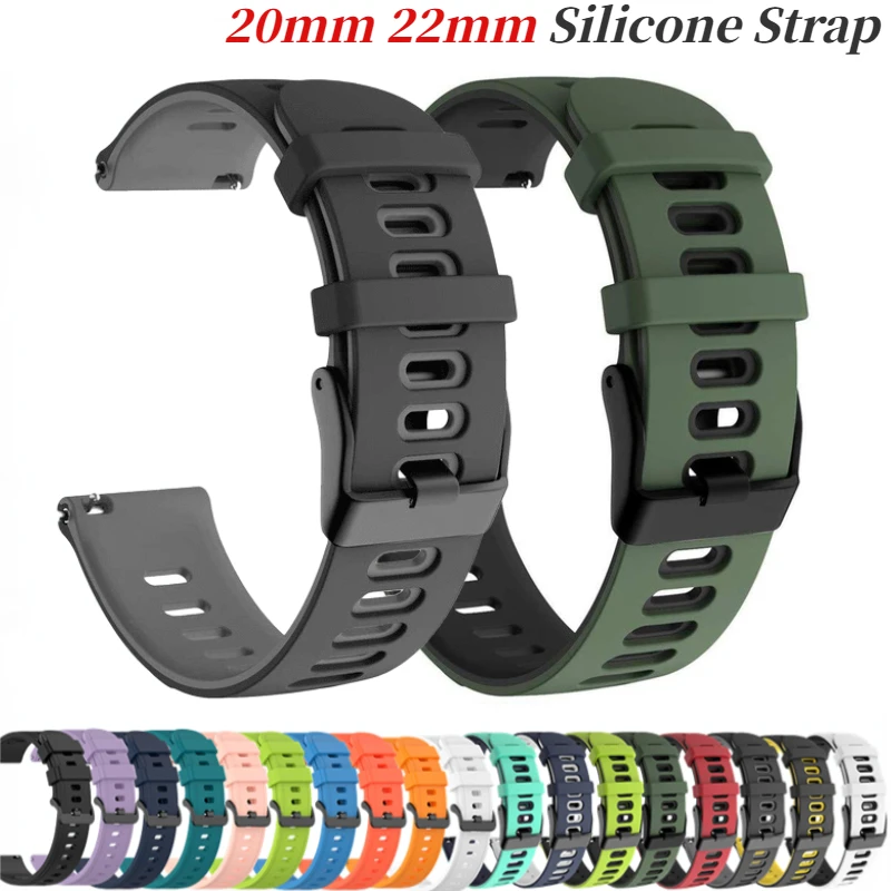 22mm 20mm Strap for Watch 5/5 pro/4 44mm 40mm Active 2 Band Gear 3 Sport Bracelet Watch4 46mm 42mm