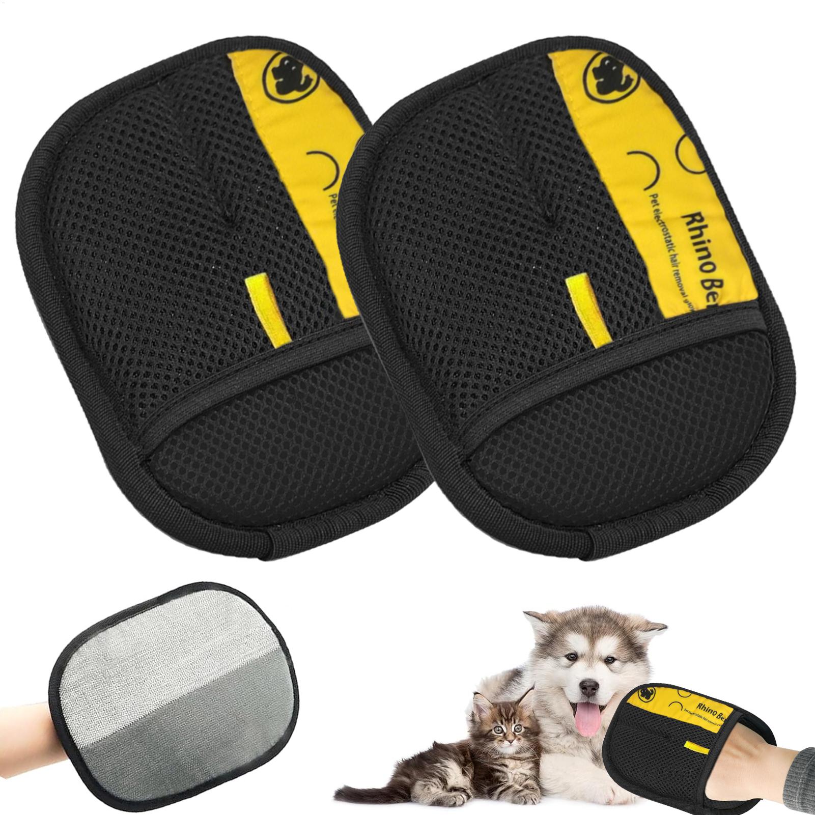 2pcs Pet Static Electricity Hair Removal Gloves Cat Hair Removal Sticky Hair Cleaner Pets Hair Removal Gloves Cleaning Product