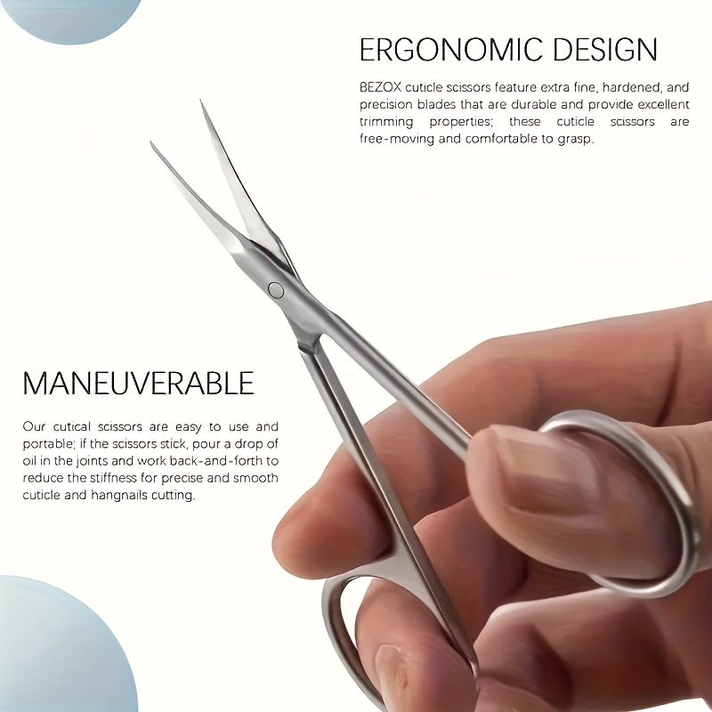 Curved Blade Eyebrow Scissors Professional Stainless Steel Precision Trimmer Eyebrow Eyelash Hair Remover Tool Cuticle Scissors
