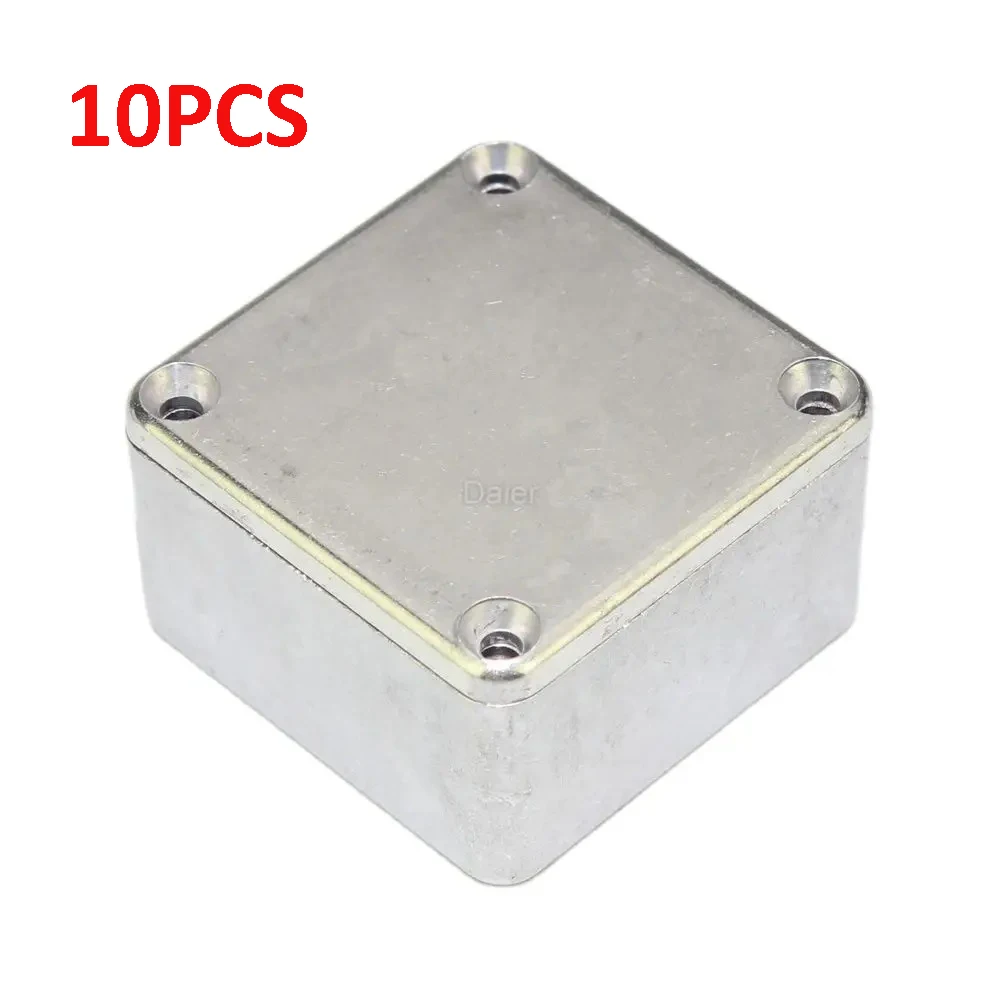 10PCS 1590LB Guitar Effect Pedal Enclosure Diecast Metal Aluminum Stomp Box 1.99" X 1.99" X 1.22" Inches 50.5mm X 50.5mm X 31mm