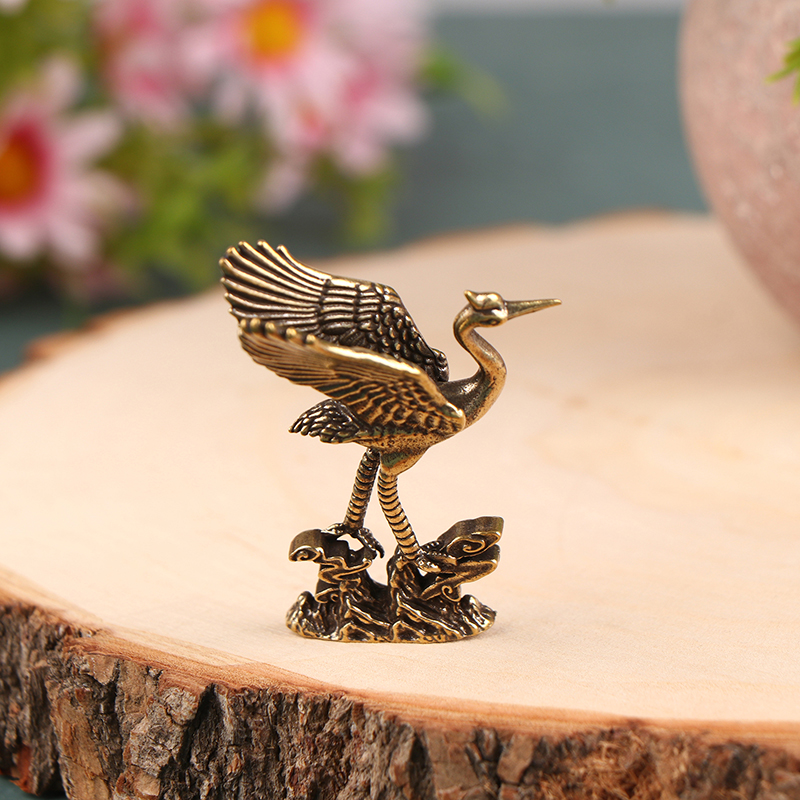 Solid Brass Whale Figurines Vintage Sea Animal Small Statue Desktop Office Decor Crafts Accessories Ornaments Child