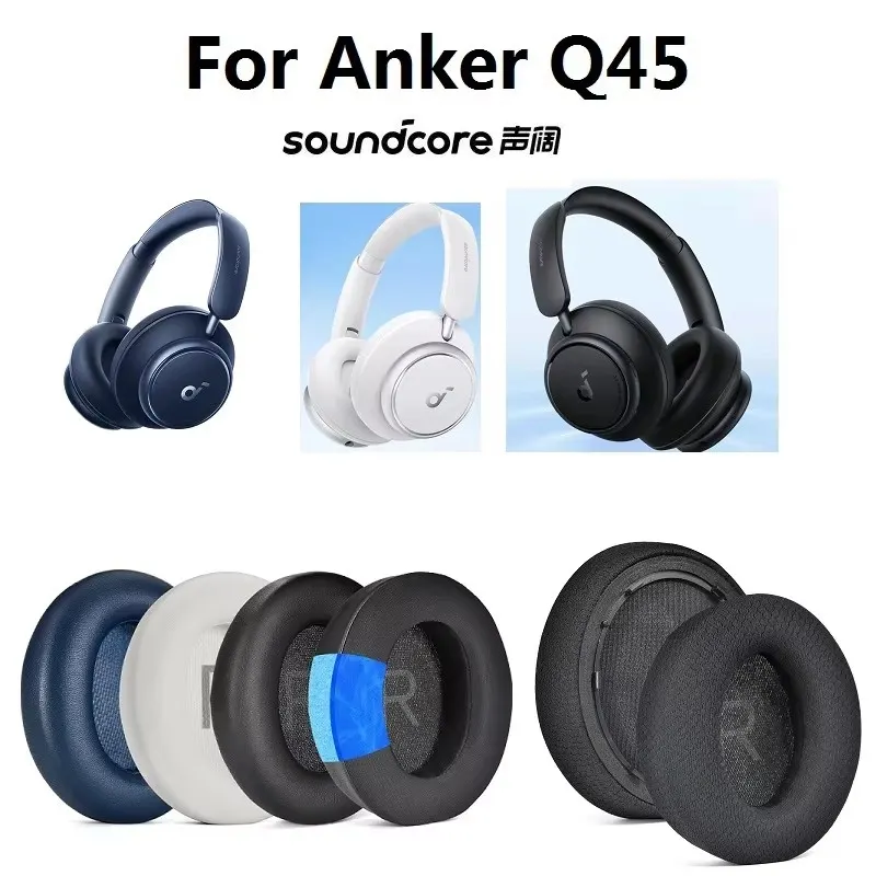 Ear Pads for soundcore Space Q45 Headphones replacement earmuff ear pillow ear covers upgraded cooling Gel ear cushions