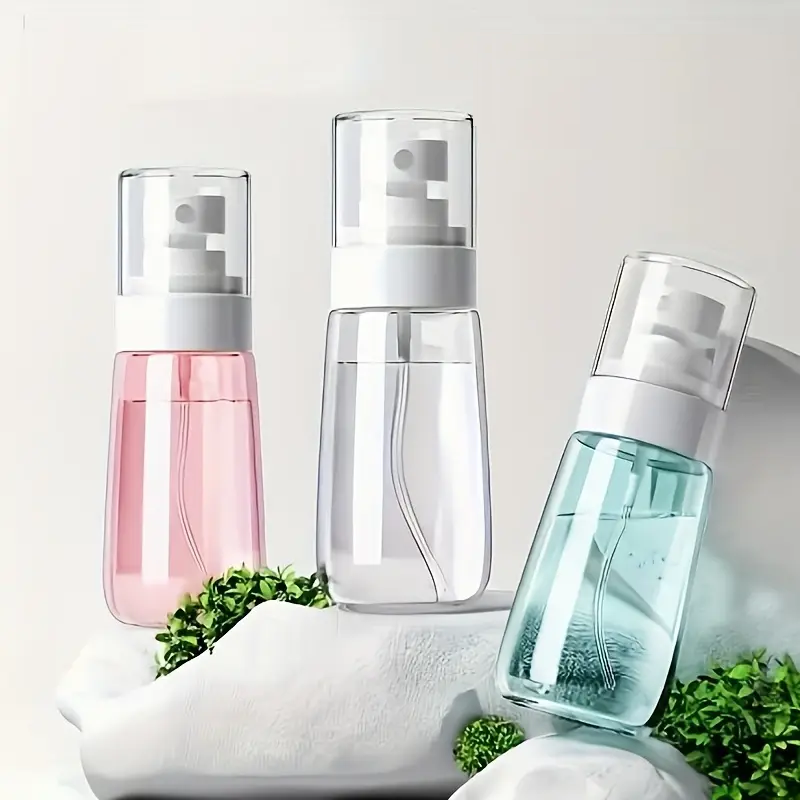 3-Piece Small Spray Bottle, Travel Fine Mist Mini Empty Spray Bottle, Leak-Proof, Suitable for Toner, Facial and Hair Spray