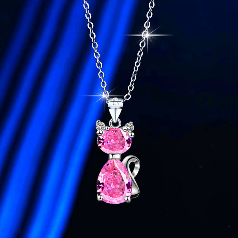Cute Daisy Flower Pendant White Zircon Trendy Crystal Necklaces For Women Vintage Silver Color Chain Bridal Wedding Jewelry