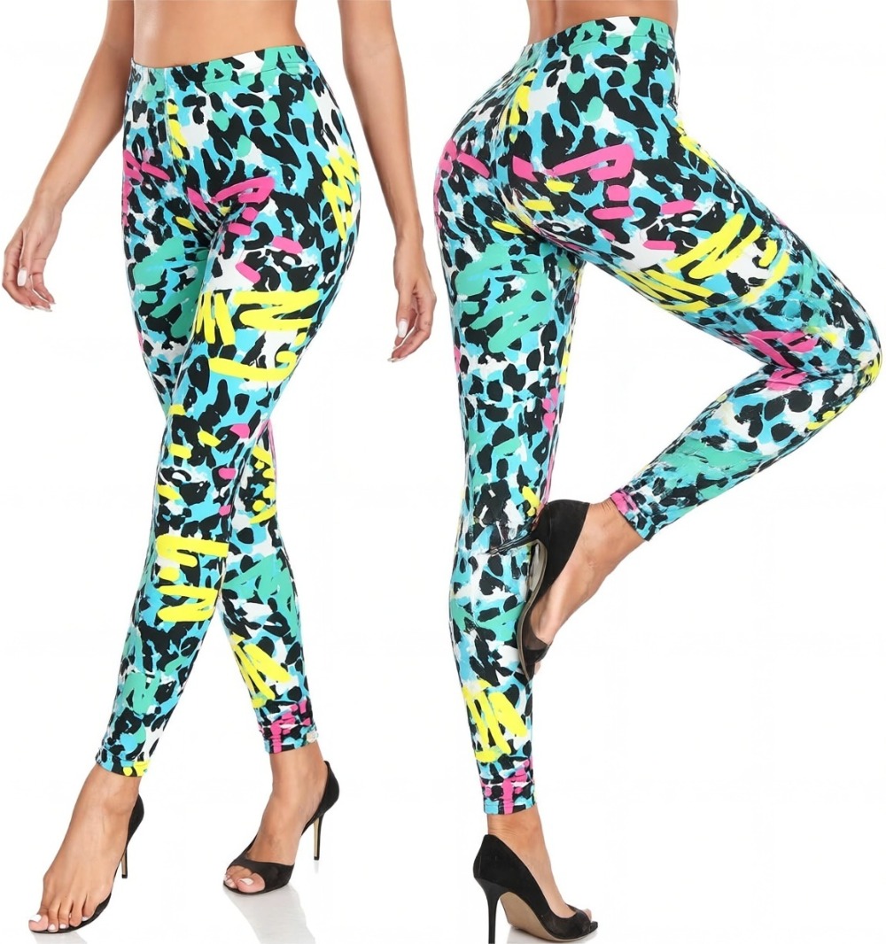 Women's Leggings Sport Gym Legging Tights Pants Casual Slim Printed Fitness Yoga Raises Butt Leggings Girl