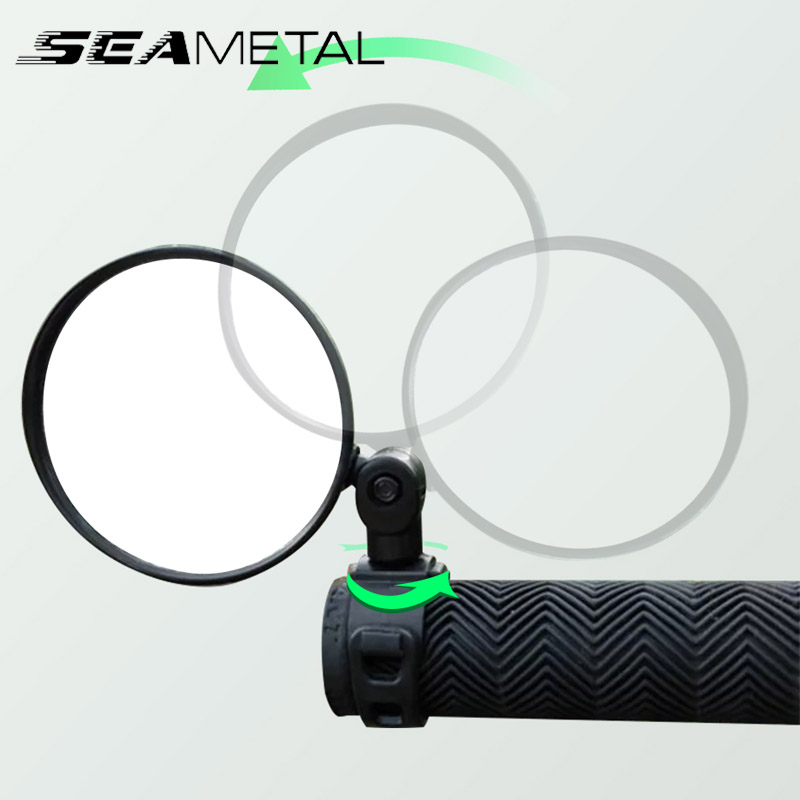 Motorcycles Rear View Mirror Safety Side Mirror Bicycle View Turning Left Right Mirror Adjustable Mini Cycle Rear View Mirrors