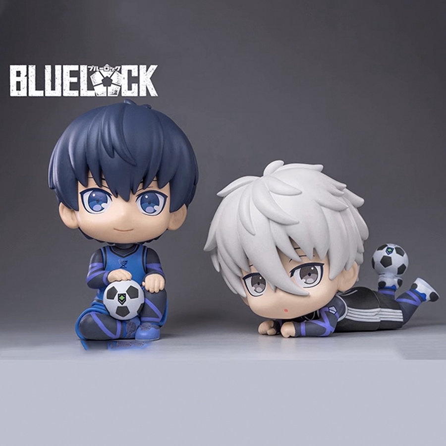 9CM BLUE LOCK Action Figures Nagi Seishiro Anime Figure Sitting Figurine PVC Collectible Model Kids Doll Toys