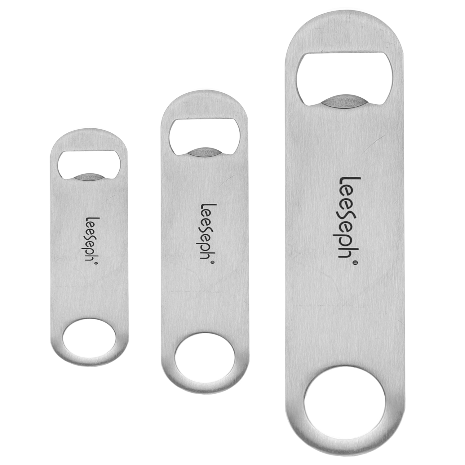 1PC Heavy Duty Stainless Steel Flat Bottle Opener, Thumb Hole for Firm Grip, Bottle Opener for Kitchen, Bar or Restaurant