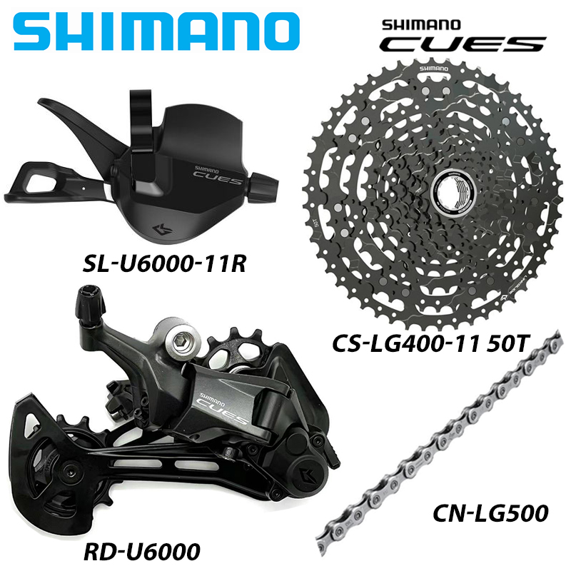 SHIMANO CUES 10S 11S U6000 MTB 1X10/11 Speed Groupset Shifter Derailleur Chain Cassette Cranset Brake Original Bike Parts