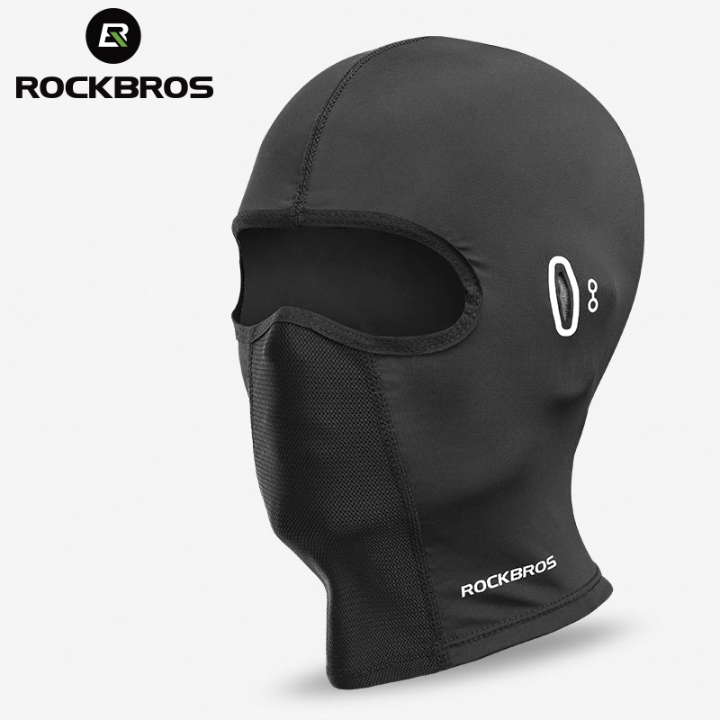 ROCKBROS Bike Mask Full Face Mask Summer Breathable Sun UV Protection Balaclava Glasses Hole Quick-Drying Tactical Balaclava