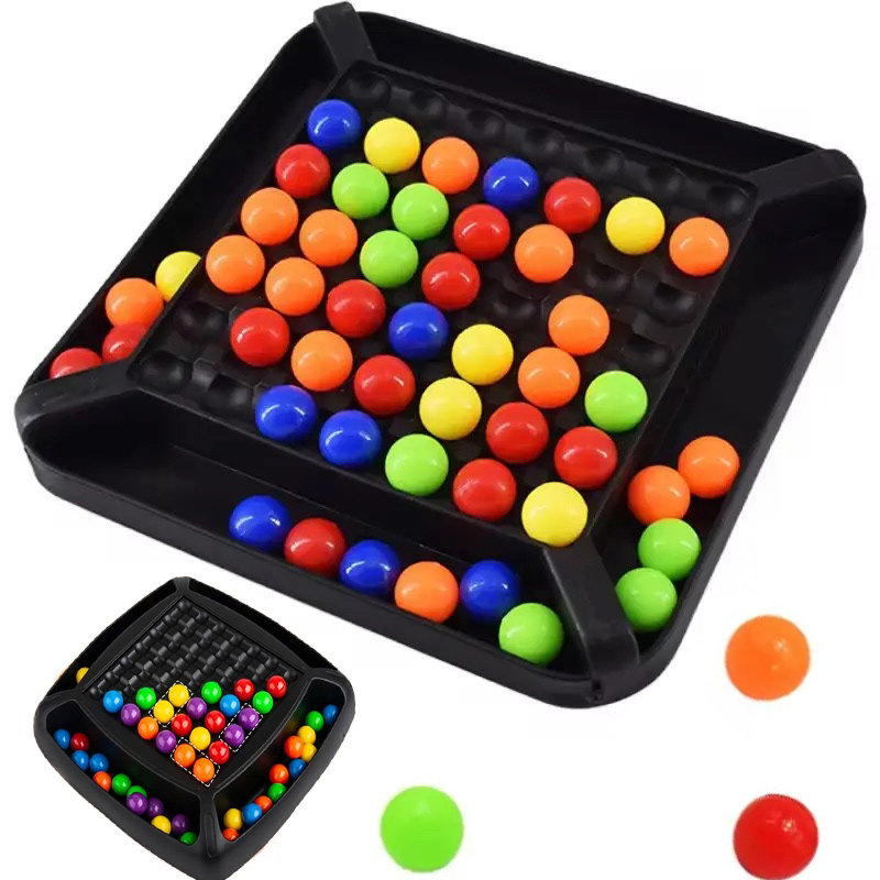 Rainbow Ball Toys Same Color Elimination Fun Open Chessboard Child Interactive Logical Thinking Child Desktop Puzzle