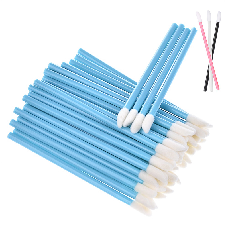50 Pcs Lipstick Wands Set Cosmetic Wands Disposable Brush Makeup Tools Hollow Lip Nylon Gloss Stick Applicator Lip Tools Lip
