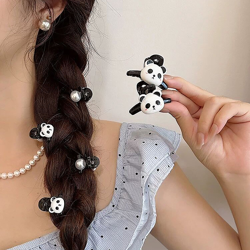1/2Pcs Cartoon Panda Mini Hair Clip For Women Girls Cute Sweet Animal Hair Claws Fashion Exquisite Hair Accessories s