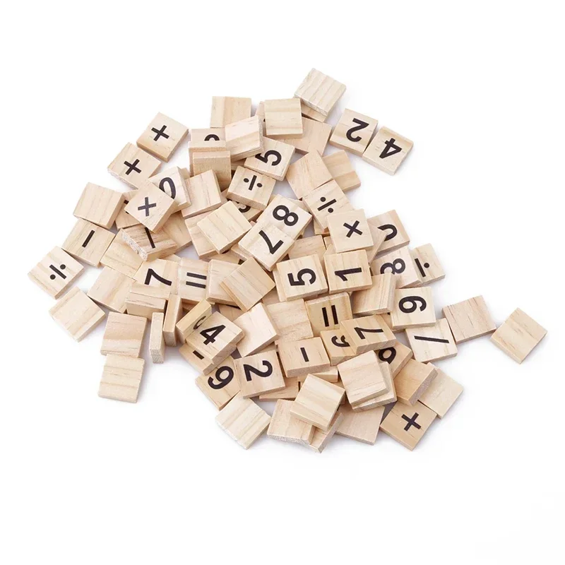 Educational Wooden Alphabet Puzzle Toys-English Letters & Numbers Craft Embellishments Kids Learning Wood Blocks
