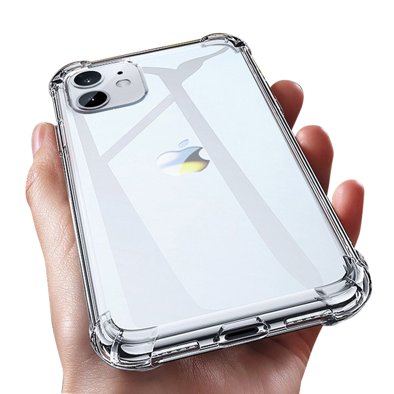 Shockproof Silicone Clear Case For iPhone 17 16 15 14 13 12 Mini Pro Xs Max 16e 17e XR 6 6s 7 8 Plus Air Airbags Cover