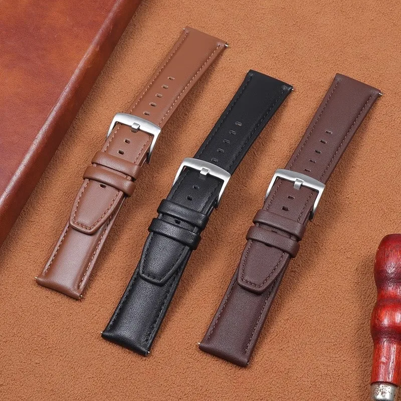 Genuine Leather Watchband for COLMI P71 P73 P81 P76 P21 V72 V73 V69 C8 C81 i28 20mm 22mm Strap High Quality Wrist Belt Bracelet