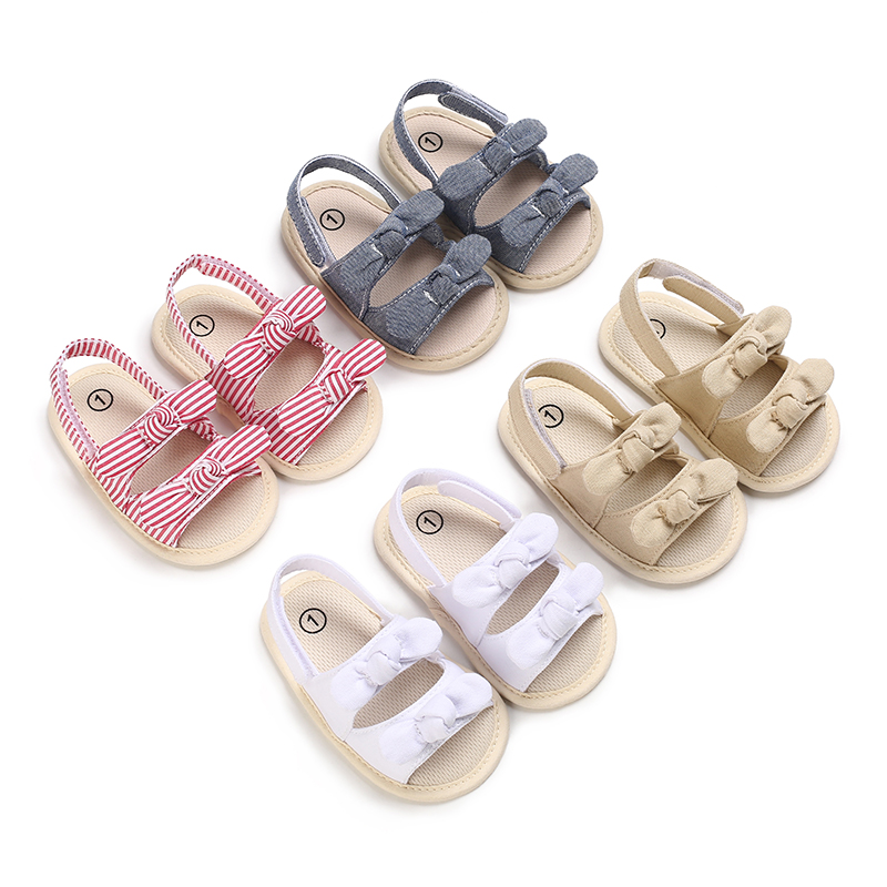 Baby Shoes Sandals Baby Girl Summer Flat White Flower Princess Shoes Newborn Toddler Infant Elegant Pink Cute Prewalkers 0-18M