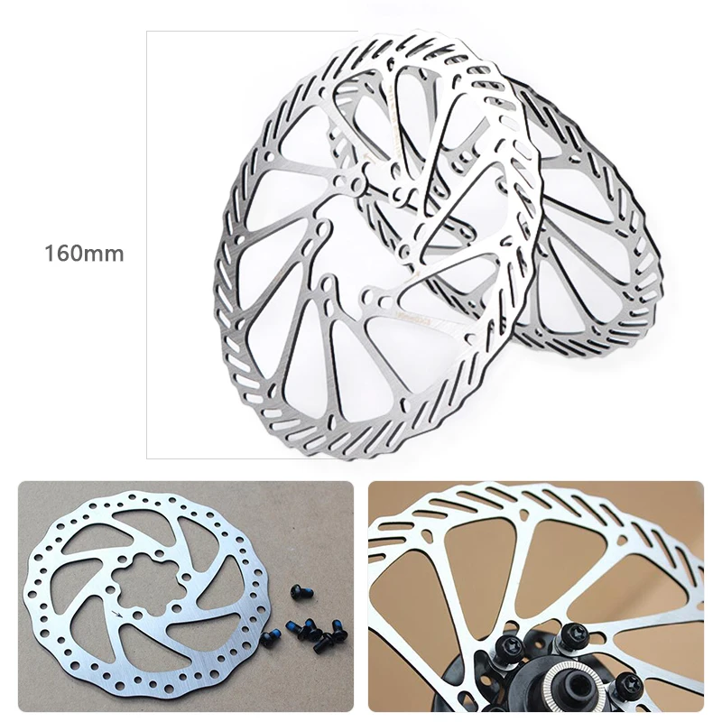 MTB Bicycle Brake Disc 140mm/160mm/180mm Discs Rotor 6 Bolt Mountain Bike Brake Disk Bicycle Accessories 1PC