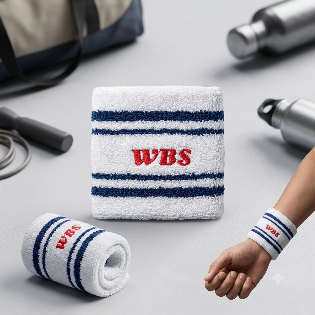 Sweat Band Wrist Band/Wrist Support for Gym, Cricket, Running and Sports Activities(1 pc)
