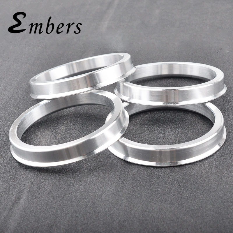 Aluminum Alloy 4PCS Wheel Hub Center Ring Car Wheel Bore Collar 75.1 to 67.1，65.1 to 63.4，66.6 to 57.1，75.1 to 66.1，74.1 to 72.6