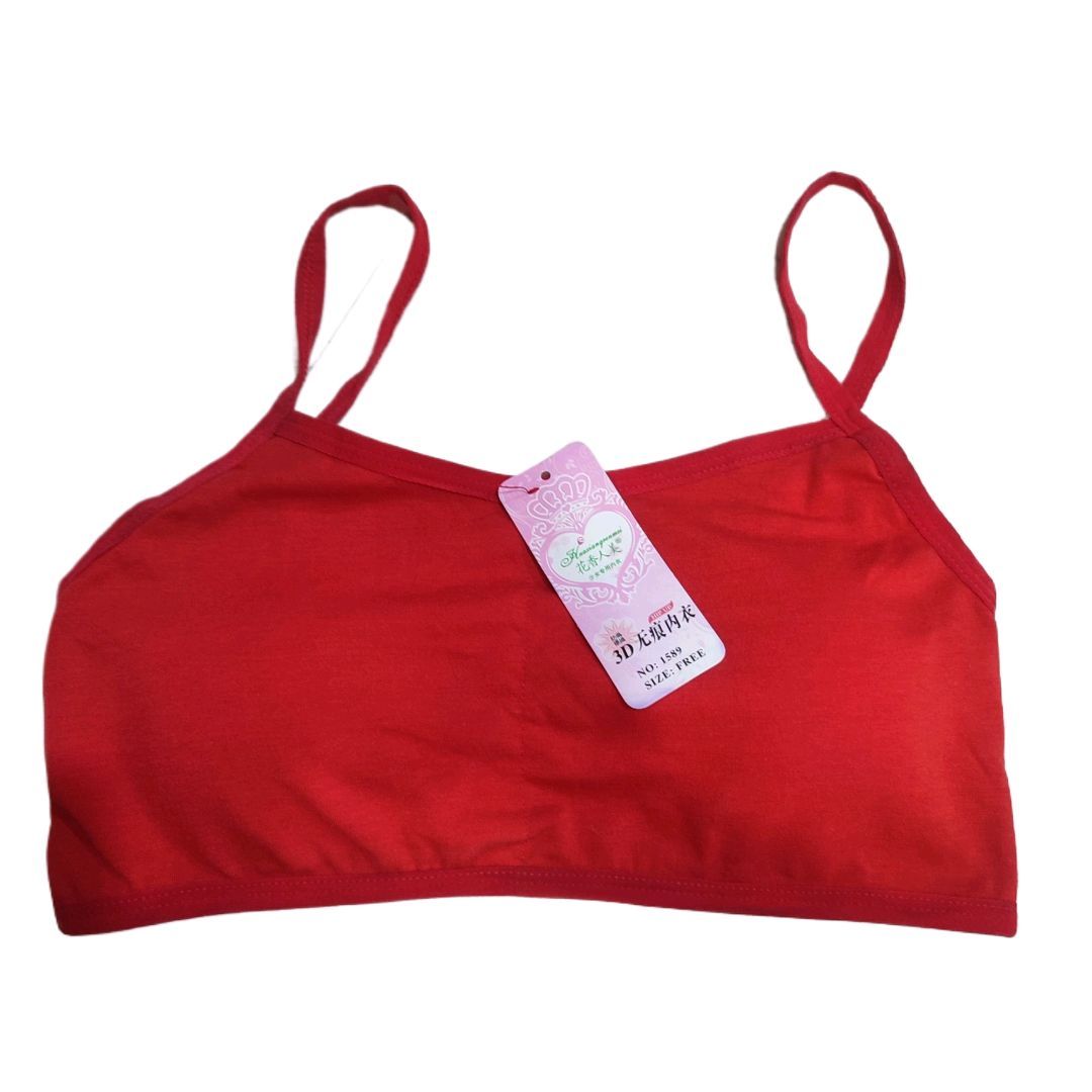 1Pcs Cotton Baby Girls Bras Solid Color Young Girls