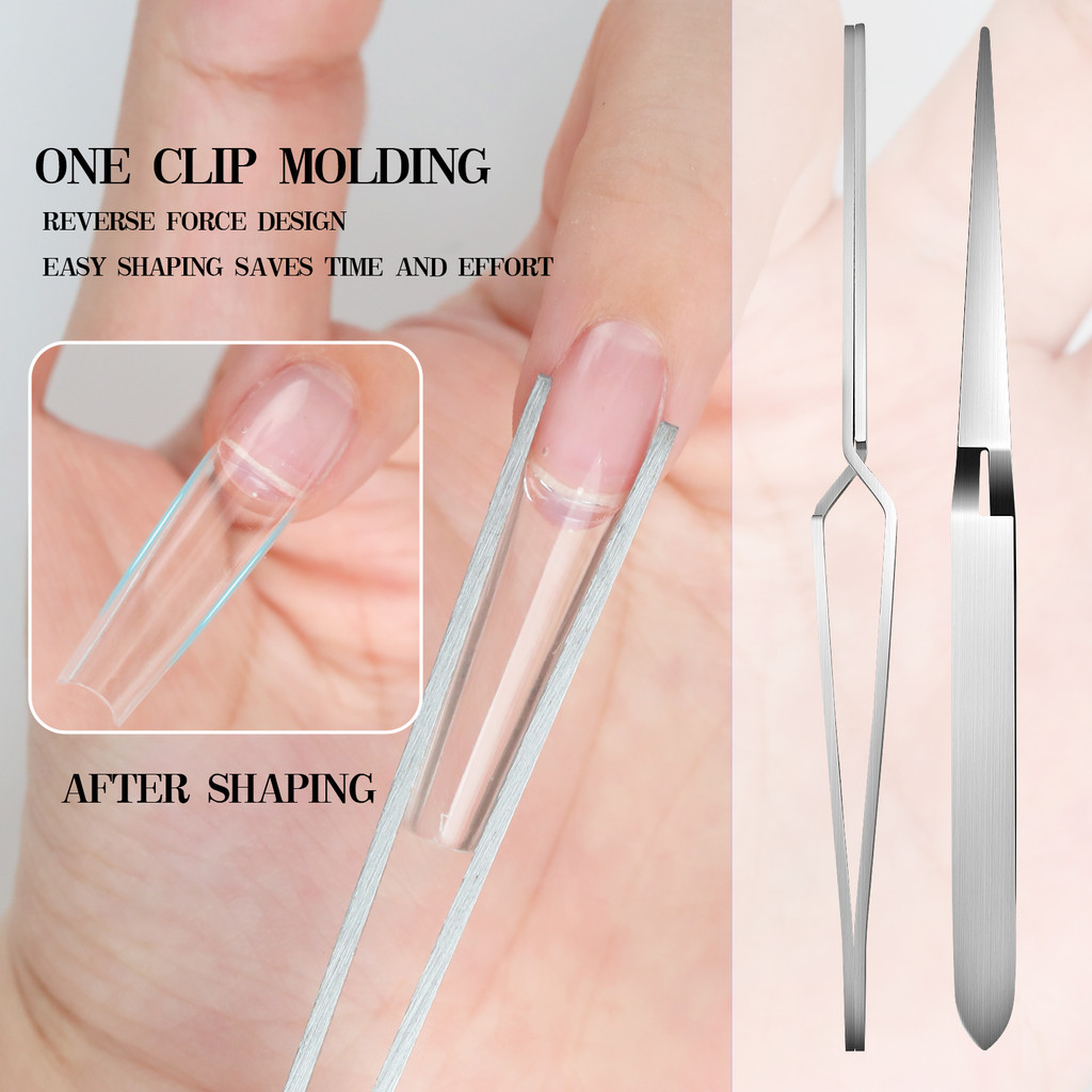 Shaping Clip Multifunction Stainless Steel Nail Art Shaping Tweezers Nail Clip Manicure Tools New Nail Art Tool For Accessories