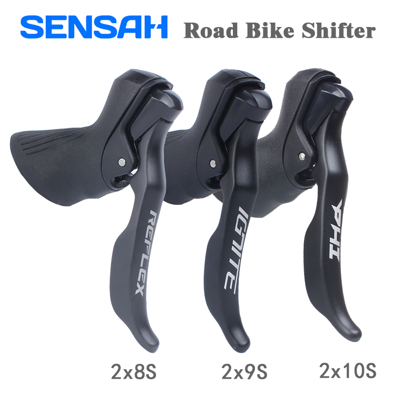 SENSAH Road Bike Shifter 2x8 2x9 2x10 Speed Brake Lever Bicycle Derailleur For Shimano Sora Tiagra Claris