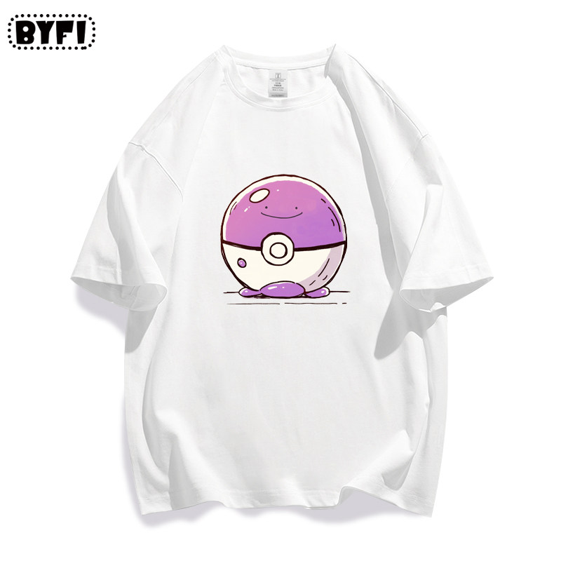 2026 Pikachu Pok É Mon Pok É Ball T-shirt, Children's Parent-child Outfit, Men's and Women's T-shirt, Loose and Casual
