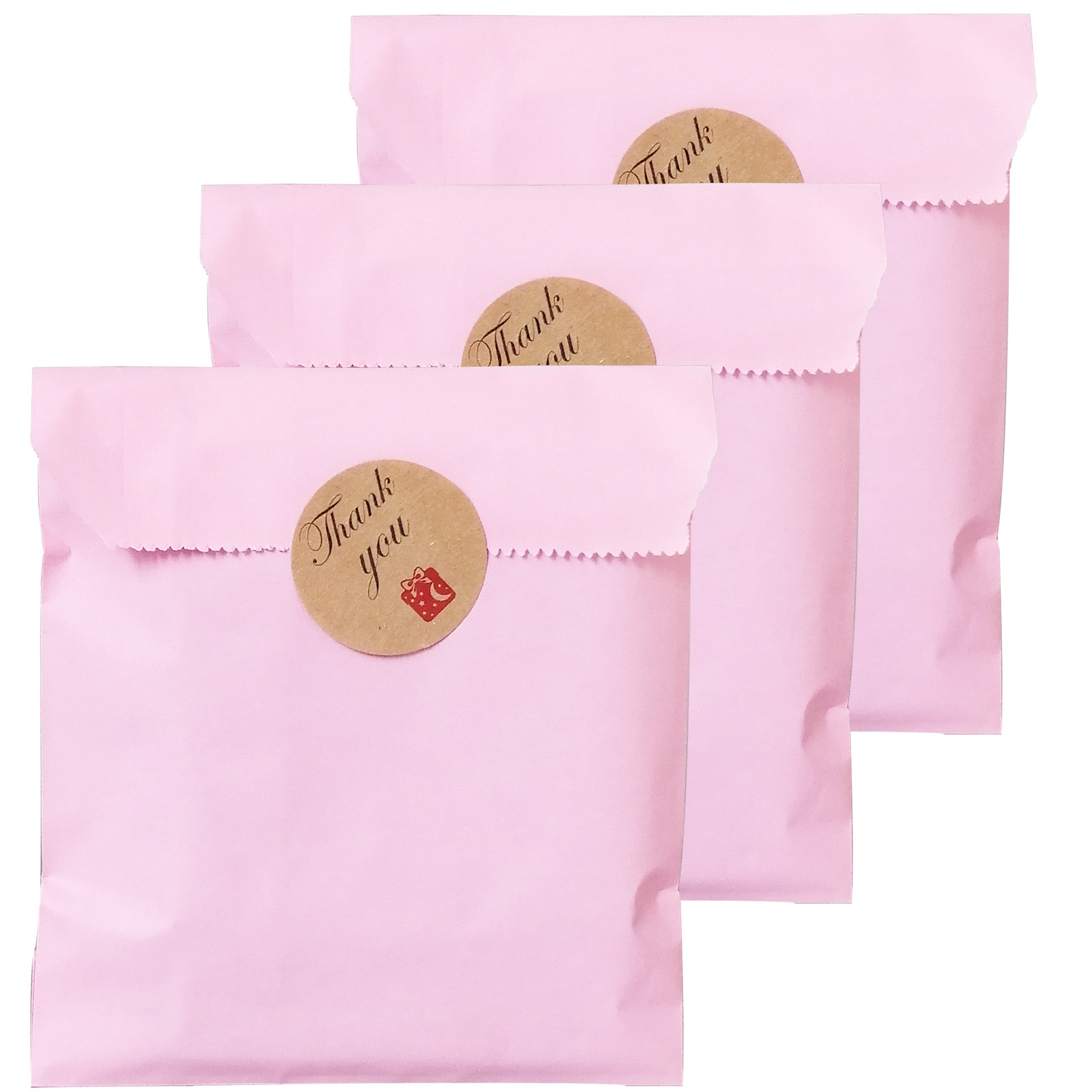 25 Pcs Pure Solid Color Bags Kraft Paper Bag Candy Biscuit Wrapping Baked Goods Bag Favour Bags for s 13*18cm