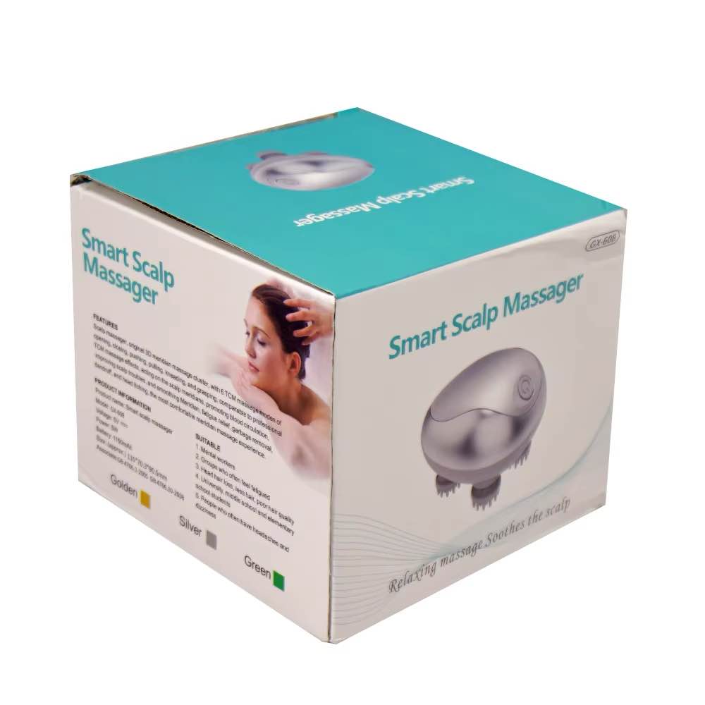Hair Growth Scalp Massager Waterproof Electric Head Scratcher Stress Relief for Neck Shoulders Full Body Portable Massage Tool