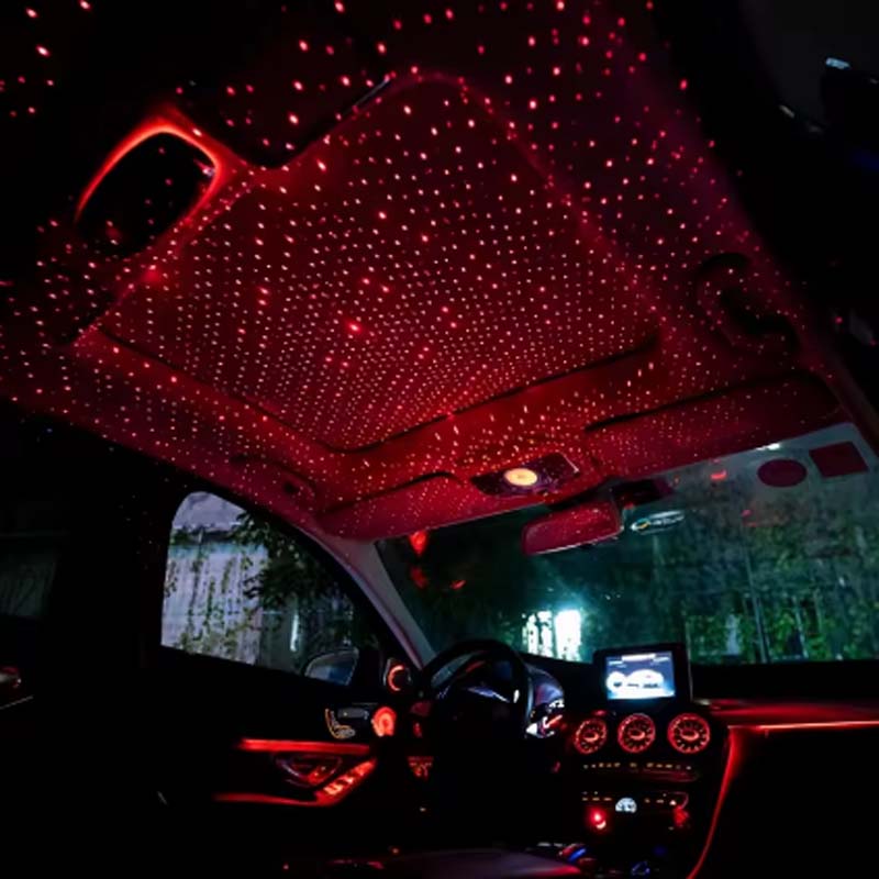 1PC Mini LED Car Roof Star Night Light Projector Atmosphere Lamp USB Decorative Adjustable for Car Roof Room Ceil Decorat