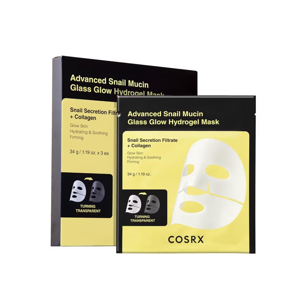 COSRX Advanced Snail Mucin Glass Glow Hydrogel Mask 3 pcs 34g
