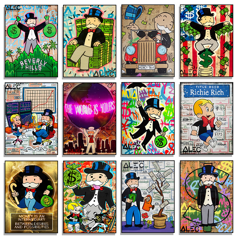 Street Graffiti Fashion Wall Art Poster Prints Nordic Canvas Painting for Living Room Bar Gaming Boy Room Home Decoration