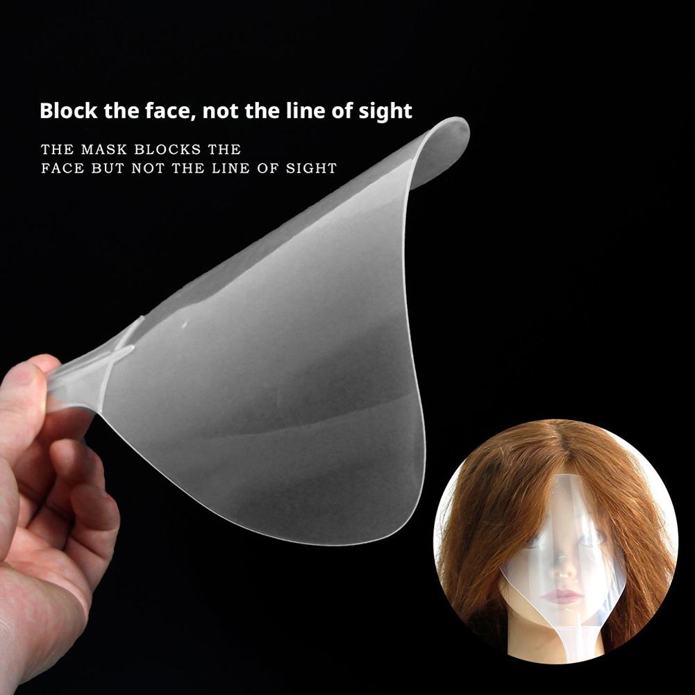 Hairdresser Clear Plastic Hairspray Facial Hairdressing Mat Hairdressing Waterproof Spray Shield, Protects Face and Eyes