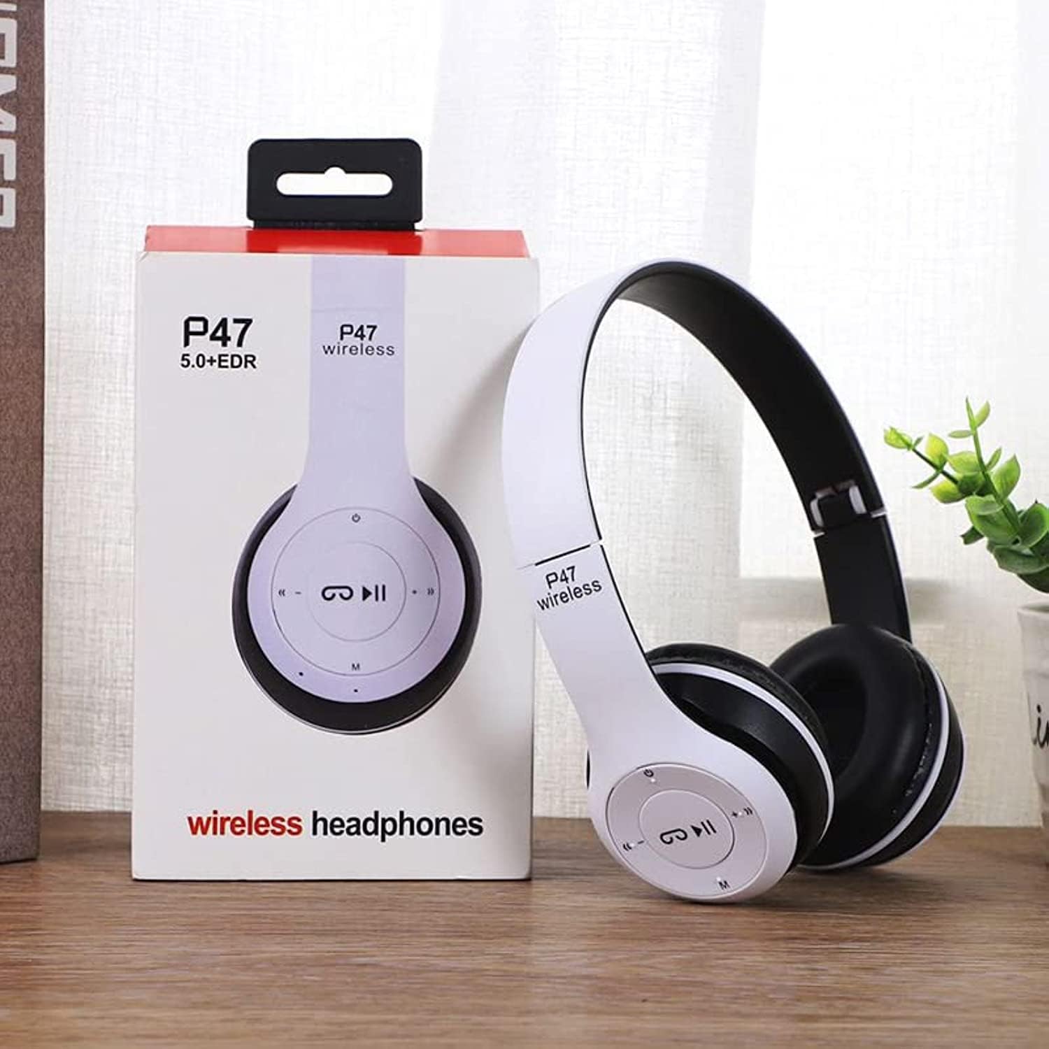 P47 Bluetooth Wireless Headphone with Mic High Bass Clear Sound Bluetooth